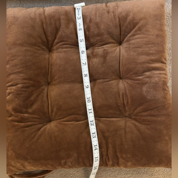 Set of Four Plush Brown Chair Cushions - Picture 5 of 5